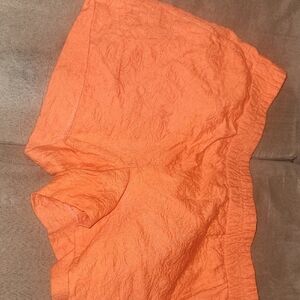 J. Crew Vibrant Orange Textured Shorts Size 2 Fits Small To Medium Sizes